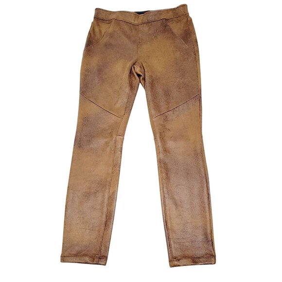 Free People Pants - Free People Womens Brown Never Let Go Faux Leather Brown Pull On Pants‎ Size 6